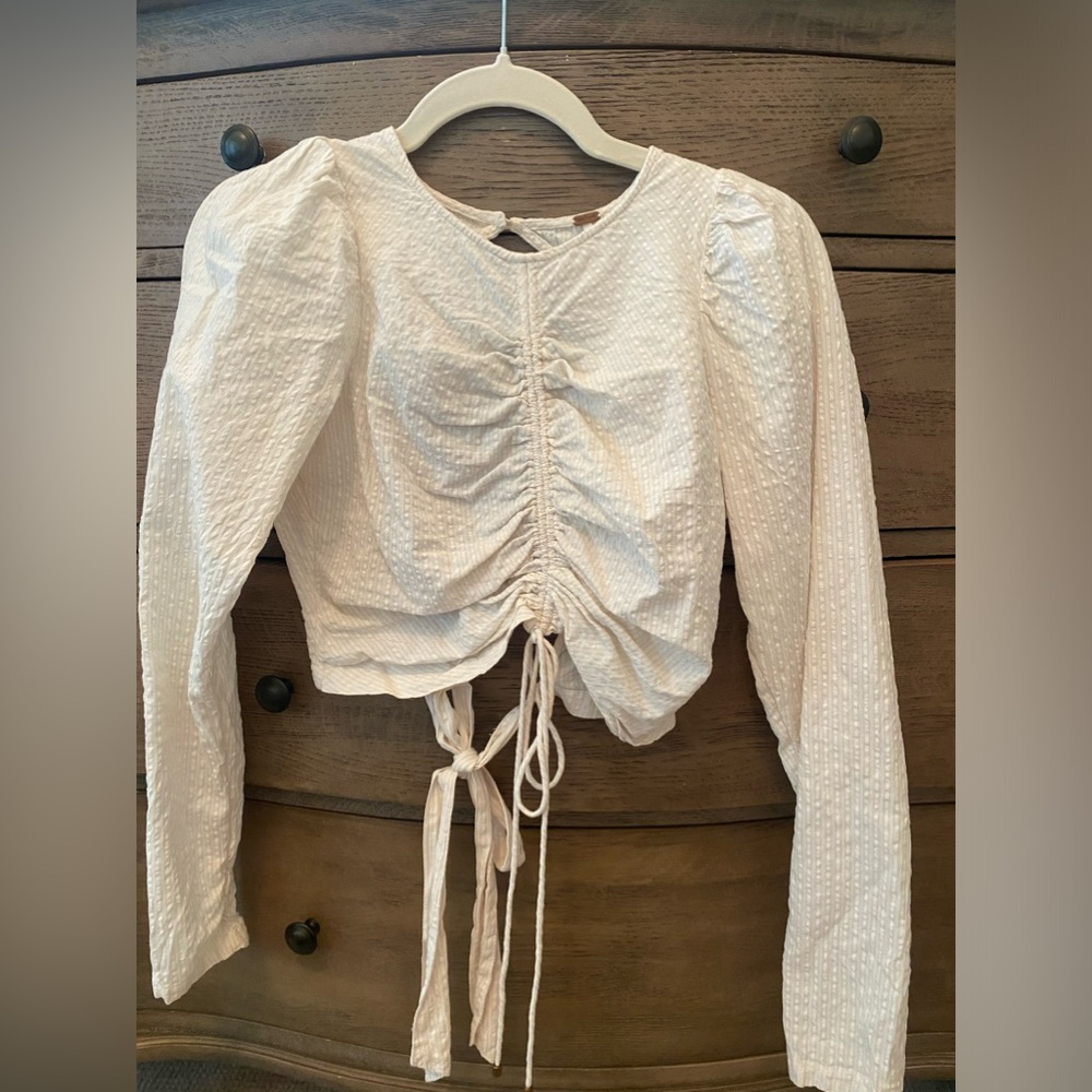 Free People Backless long sleeve top